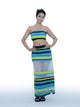 Karishma Kapoor Inspired Striped Co-Ord Set with Sheer Skirt | Bollywood Tube Top Outfit for Women | Inspired by song “Pyar Dilo Ka Mela Hai.”