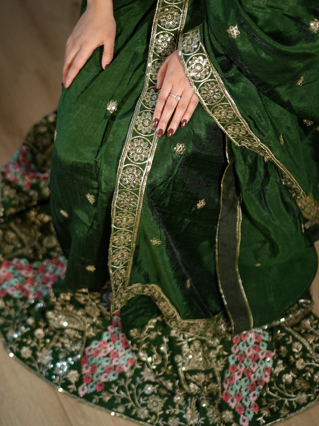 Vichitra Silk Lehenga Choli with Dupatta | Embroidered Wedding Wear Set