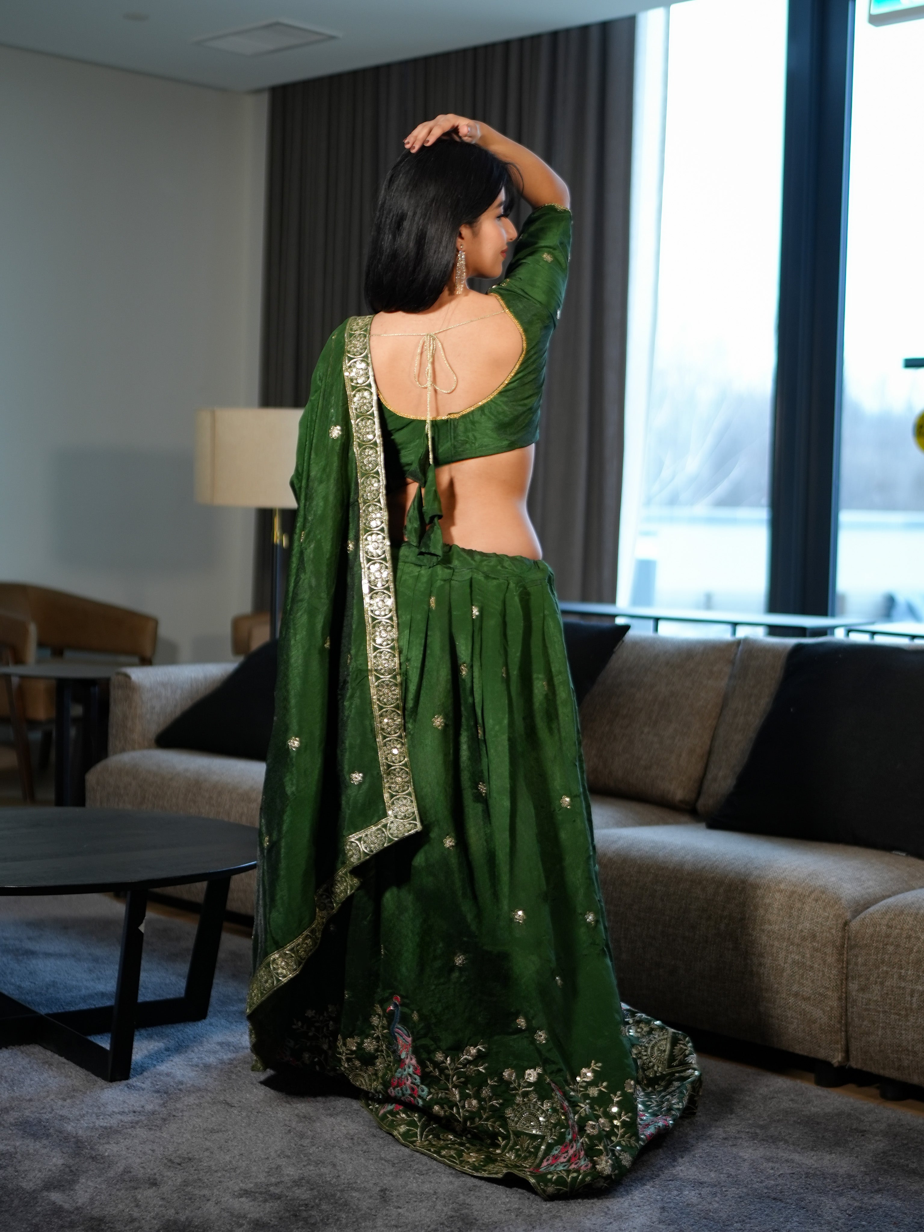 Vichitra Silk Lehenga Choli with Dupatta | Embroidered Wedding Wear Set