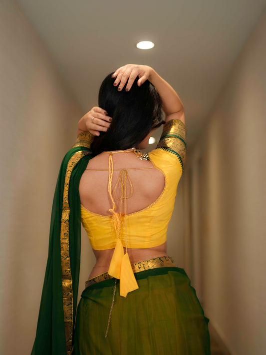 Kanjivaram Silk Lehenga Choli with Zari Weaving Dupatta Wedding Wear image 3