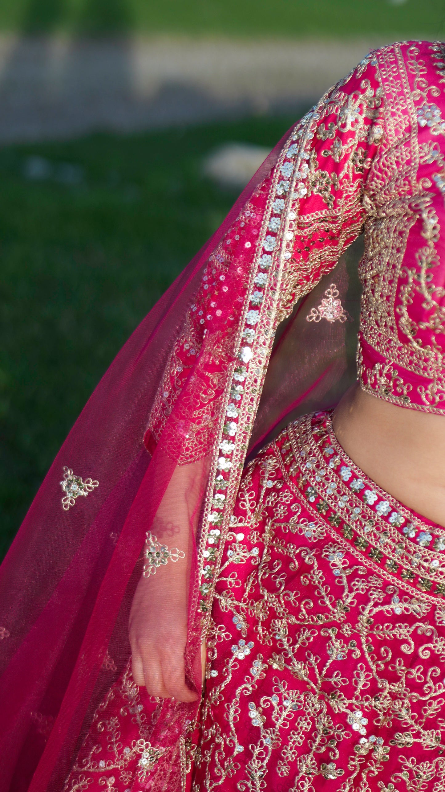 Butterfly Net Lehenga Choli with Sequins Embroidery Wedding Wear