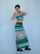 Karishma Kapoor Inspired Striped Co-Ord Set with Sheer Skirt | Bollywood Tube Top Outfit for Women | Inspired by song “Pyar Dilo Ka Mela Hai.”