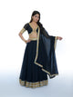 Black Georgette Lehenga Choli with Dupatta | Designer Wedding Wear