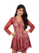 Katrina Kaif Fitoor Inspired Lace Mini Dress | Sequin Party Dress | Full Sleeve Lace Dress | Bollywood Inspired Dress