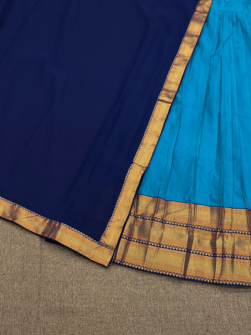 Kanjivaram Silk Lehenga Choli with Zari Weaving Dupatta Wedding Wear